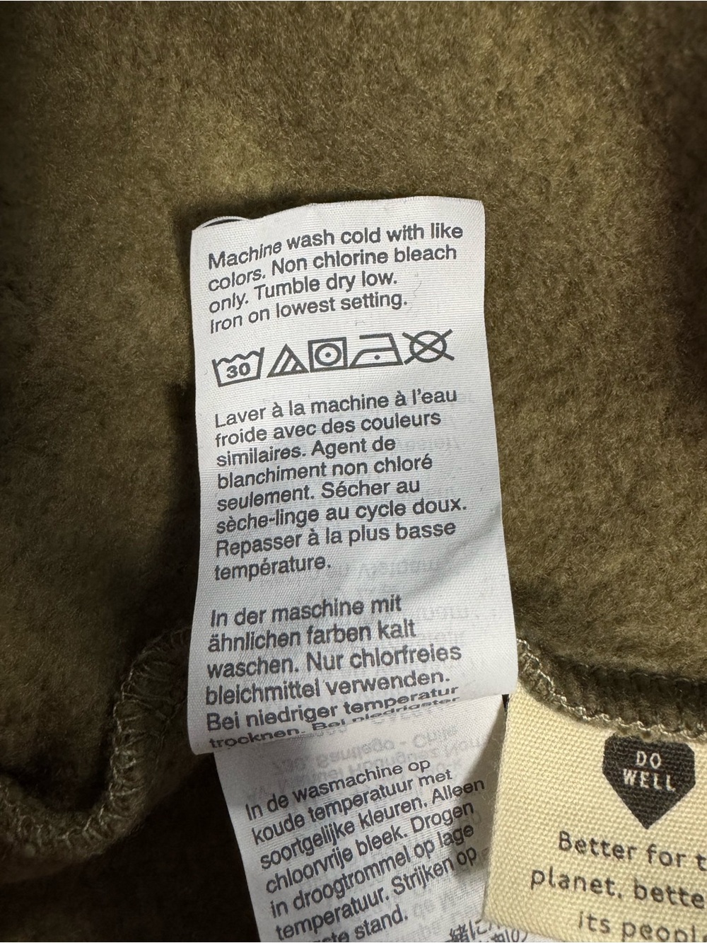 Madewell MWL Women's XS Earthy Green Mock Neck Sweater w/ Front Pocket & Buttons - Picture 9 of 13